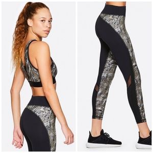 NWT ALALA SET Heroine Tight Olive Paint & Kea Crop